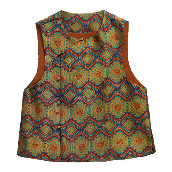 Aihuiguan New Chinese Style Retro Brocade Vest Vest for Women in Autumn Casual Diamond Contrast Vest for Women
Aihuiguan New Chinese Style Retro Brocade Vest Vest for Women in Autumn Casual Diamond Contrast Vest for Women