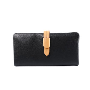 MISSDEER custom header soft cowhide simple retro tie contrasting color, practical multi -card long wallet wallet MISSDEER custom header soft cowhide simple retro tie contrasting color, practical multi -card long wallet wallet