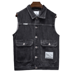 Jieguiya workwear denim vest for men factory direct selling price Jieguiya workwear denim vest for men factory direct selling price