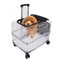 Pet cat trolley dog and dog go out fully transparent box bag Pet cat trolley dog and dog go out fully transparent box bag