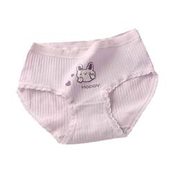 Girls' student's cute cotton underwear mid-waist antibacterial Girls' student's cute cotton underwear mid-waist antibacterial