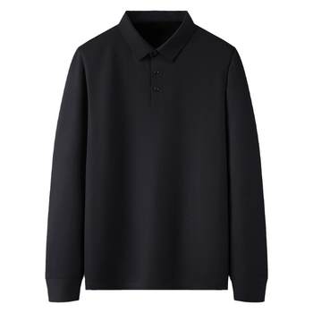 New winter style plush thickened T-shirt men's lapel long sleeves 
New winter style plush thickened T-shirt men's lapel long sleeves