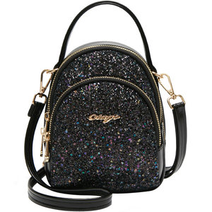 Versatile simple small bag 2025 summer new women's mini shoulder crossbody sequined three-layer fashion mobile phone bag 
Versatile simple small bag 2025 summer new women's mini shoulder crossbody sequined three-layer fashion mobile phone bag