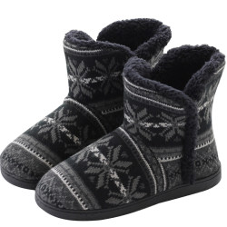 Large size home boots high top bag heel non-slip cotton slippers Large size home boots high top bag heel non-slip cotton slippers