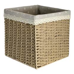 Beautiful and practical imitation rattan storage basket for living room and bedroom Beautiful and practical imitation rattan storage basket for living room and bedroom