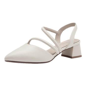 Dadong rear hollow sandals women's shoes 2025 summer new thick heel mid-heel cover elegant foot cover comfort X0081 
Dadong rear hollow sandals women's shoes 2025 summer new thick heel mid-heel cover elegant foot cover comfort X0081