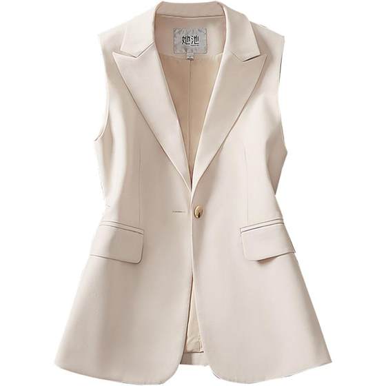 Her pool temperament vest 2025 autumn clothes new women's clothing capable lapel fashionable one-button sleeveless suit horse clip
Her pool temperament vest 2025 autumn clothes new women's clothing capable lapel fashionable one-button sleeveless suit horse clip