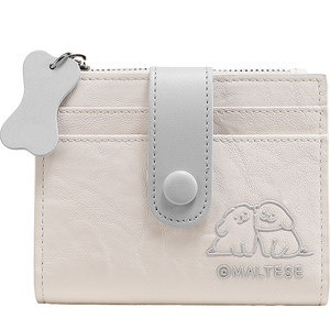TOUTOU Line Puppy Wallet Thin and Light Document Storage Multiple Cards Change Card Pack Integrated Passport Clip Gift for Women 
TOUTOU Line Puppy Wallet Thin and Light Document Storage Multiple Cards Change Card Pack Integrated Passport Clip Gift for Women