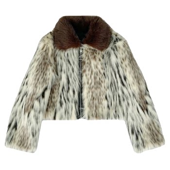 FANSS super nice leopard print fur jacket for women in winter 
FANSS super nice leopard print fur jacket for women in winter