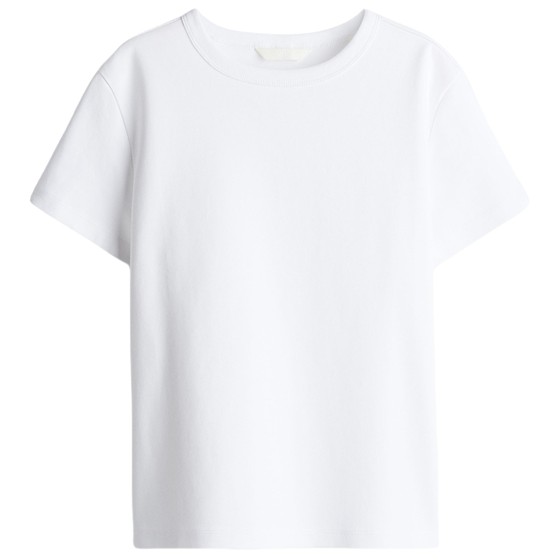 HM Women's T-shirt 2025 Autumn New Ribbed Round Neck Short Sleeve Loose Casual Comfort Cotton Top 1264833
HM Women's T-shirt 2025 Autumn New Ribbed Round Neck Short Sleeve Loose Casual Comfort Cotton Top 1264833