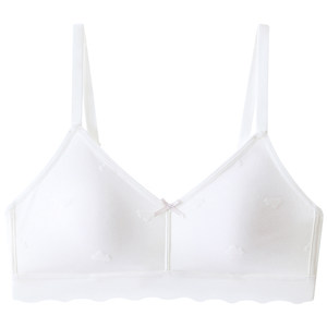 Anfeiya high school student pure cotton underwear college student small breast thin girl triangle cup no steel ring gathering bra 
Anfeiya high school student pure cotton underwear college student small breast thin girl triangle cup no steel ring gathering bra