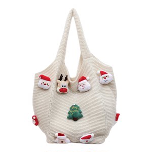 Lazy style knitted bag women's 2025 new autumn and winter casual fashion shoulder bag large capacity commuter tote bag 
Lazy style knitted bag women's 2025 new autumn and winter casual fashion shoulder bag large capacity commuter tote bag