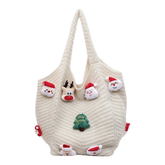 Lazy style knitted bag women's 2025 new autumn and winter casual fashion shoulder bag large capacity commuter tote bag 
Lazy style knitted bag women's 2025 new autumn and winter casual fashion shoulder bag large capacity commuter tote bag