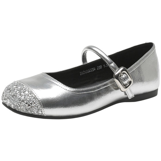 Dadong Mary Jane Shoes Women's Shoes 2025 Autumn New Elegant Square Heel Low Heel Sweet Silver Glitter Single Shoes 0228
Dadong Mary Jane Shoes Women's Shoes 2025 Autumn New Elegant Square Heel Low Heel Sweet Silver Glitter Single Shoes 0228