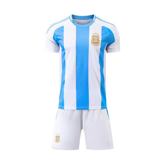 Argentine Children's Football Clothing Set Boys and Girls Primary School Football Training Services Messi C Ronaldo Jersey Customization Argentine Children's Football Clothing Set Boys and Girls Primary School Football Training Services Messi C Ronaldo Jersey Customization