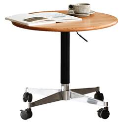 Fushengji movable side table made of solid wood and can be raised and lowered Fushengji movable side table made of solid wood and can be raised and lowered