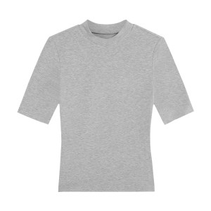 pusumede half-high neck black short-sleeved T-shirt for women's spring and autumn half-sleeved base shirt slim fit knitted top 
pusumede half-high neck black short-sleeved T-shirt for women's spring and autumn half-sleeved base shirt slim fit knitted top