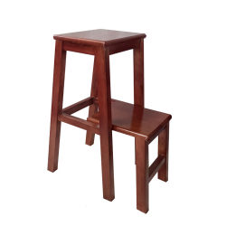 Two-step step stool solid wood thickening for home use Two-step step stool solid wood thickening for home use