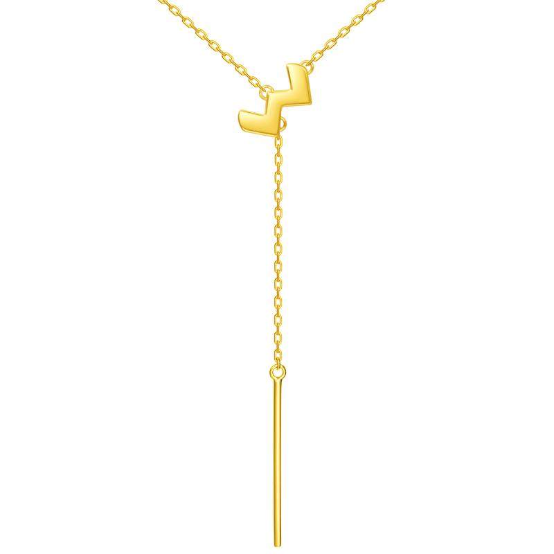 CHOW 女性TAI FOOK ゴールドネックレス 約50cm 周大福（Chow Tai Fook