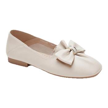 Aokang 2025 spring bow two-wear flat shoes
 Aokang 2025 spring bow two-wear flat shoes