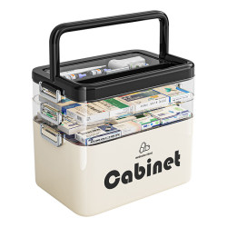 Multi-layered medicine box for home use with large capacity Multi-layered medicine box for home use with large capacity