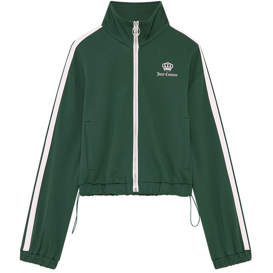Juicy Couture Orange Jacket Women's 25 Years Fall New Stand Collar Green Sports and Casual Short Top Juicy Couture Orange Jacket Women's 25 Years Fall New Stand Collar Green Sports and Casual Short Top