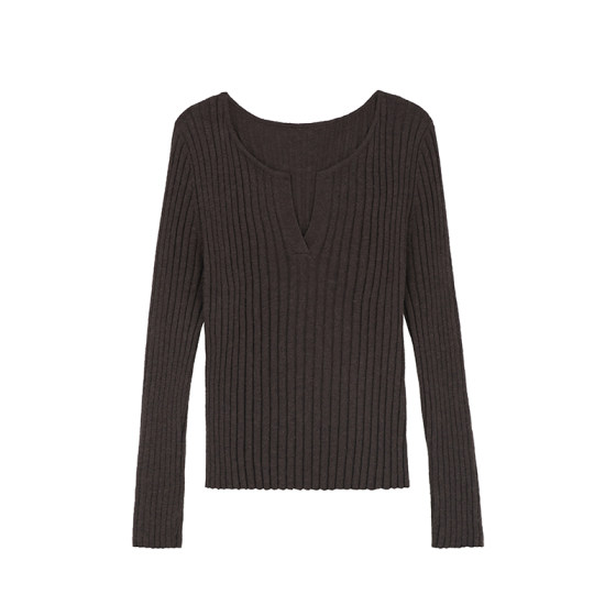 Misaz contains wool! Soft and glutinous and comfortable! Spring and autumn V -neck repair sweater with sweater bottoming sweater Misaz contains wool! Soft and glutinous and comfortable! Spring and autumn V -neck repair sweater with sweater bottoming sweater