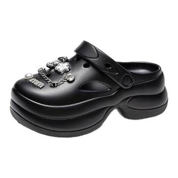 Aokang Women's Shoes 2025 Summer Hole Shoes Thick Sole Light Slippers Two-Weared High-Elevated Outdoor Sandals Delivered in Store 
Aokang Women's Shoes 2025 Summer Hole Shoes Thick Sole Light Slippers Two-Weared High-Elevated Outdoor Sandals Delivered in Store