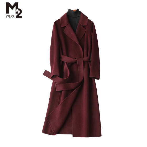 M2 women's clothing 2024 autumn and winter no cashmere double -sided woolen woolen red mid -length wool coat collection waist woolen coat
M2 women's clothing 2024 autumn and winter no cashmere double -sided woolen woolen red mid -length wool coat collection waist woolen coat
