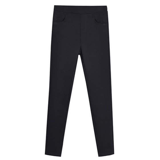 Black leggings for women wearing autumn and winter velvet high waist tight stretch pencil small feet pants for women Black leggings for women wearing autumn and winter velvet high waist tight stretch pencil small feet pants for women
