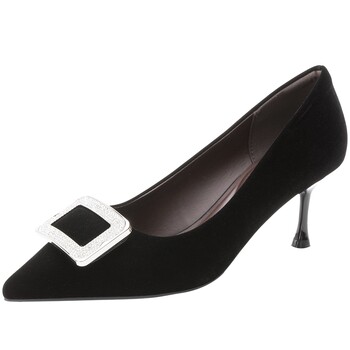 Aokang Women's Shoes 2025 Autumn Light Mouth Single Shoes Pointed Toe Temperature Square Buckle Wedding Shoes Stifts Heels Delivered in Store Aokang Women's Shoes 2025 Autumn Light Mouth Single Shoes Pointed Toe Temperature Square Buckle Wedding Shoes Stifts Heels Delivered in Store