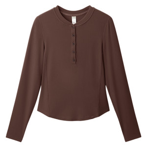 Henry shirt under banana women's long-sleeved T-shirt v-neck autumn and winter slim warm low-neck base shirt half-open collar white top 
Henry shirt under banana women's long-sleeved T-shirt v-neck autumn and winter slim warm low-neck base shirt half-open collar white top