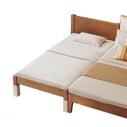 Solid wood children's spliced bed crib spliced large bed custom baby widened bed boy girl bedside single bed Solid wood children's spliced bed crib spliced large bed custom baby widened bed boy girl bedside single bed