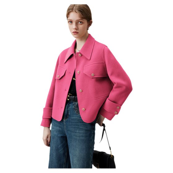 dfvc winter pink short wool coat women's 2025 new wool double-sided wool coat small top
dfvc winter pink short wool coat women's 2025 new wool double-sided wool coat small top