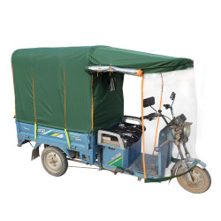 Electric awning thickened round tube fully enclosed tricycle Electric awning thickened round tube fully enclosed tricycle
