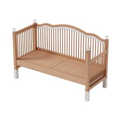Beech children's spliced bed widened solid wood spliced large bed Beech children's spliced bed widened solid wood spliced large bed