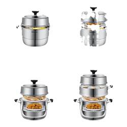 Thickened 304 stainless steel three-layer steamer Thickened 304 stainless steel three-layer steamer