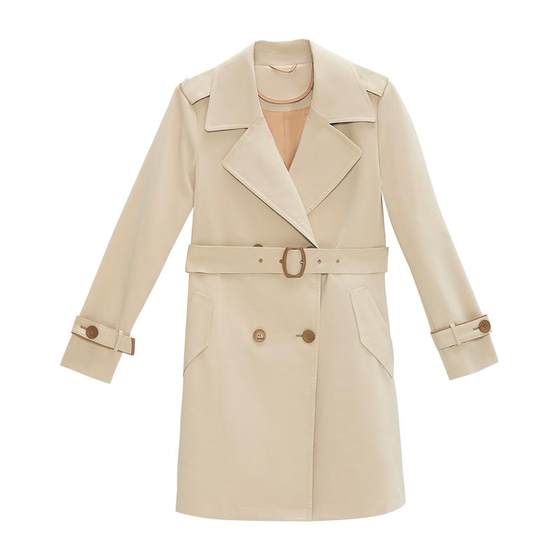 YINER special selection of women's spring retro lapel double-breasted windbreaker long silhouette jacket
YINER special selection of women's spring retro lapel double-breasted windbreaker long silhouette jacket