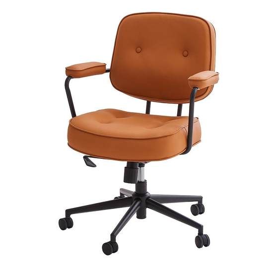 Alefye computer backrest chair leather ergonomics comfortable sitting home office study desk chair
Alefye computer backrest chair leather ergonomics comfortable sitting home office study desk chair
