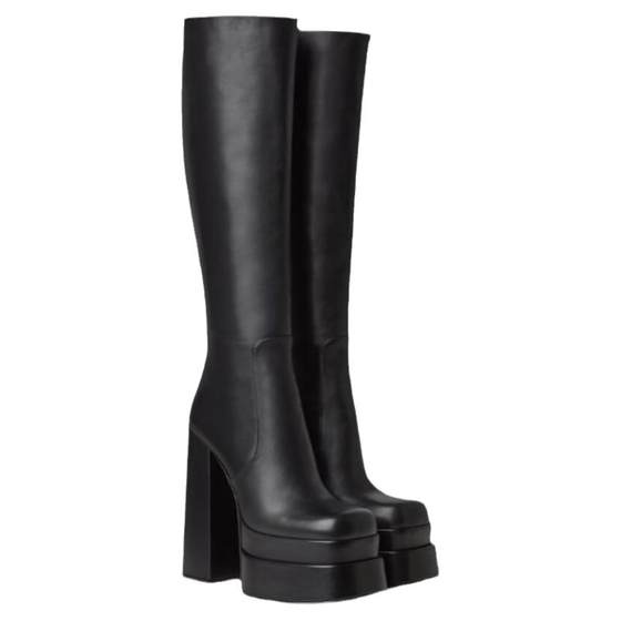 2022 Spring and Autumn 14cm ultra-high heel waterproof platform high boots thick heel knee-length boots rear zipper white women's shoes fashion boots
2022 Spring and Autumn 14cm ultra-high heel waterproof platform high boots thick heel knee-length boots rear zipper white women's shoes fashion boots