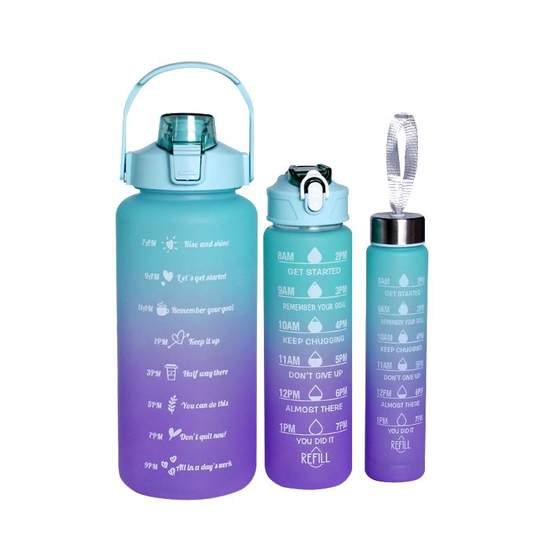 Gradient three -piece plastic sports kettle Portable straws Space Cup Outdoor Mother Cup Water Bottle
Gradient three -piece plastic sports kettle Portable straws Space Cup Outdoor Mother Cup Water Bottle