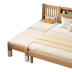 Solid wood children's splicing bed bay window bed side bedside bed crib customized seamless splicing extra wide bed artifact Solid wood children's splicing bed bay window bed side bedside bed crib customized seamless splicing extra wide bed artifact
