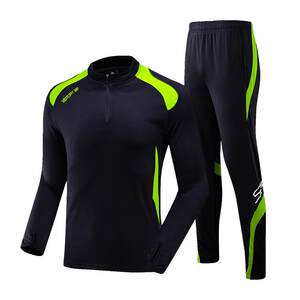 Long -sleeved football training suit set men's autumn and winter children's football uniforms custom group purchase semi -zipper appearance Long -sleeved football training suit set men's autumn and winter children's football uniforms custom group purchase semi -zipper appearance