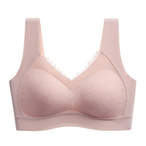 Women's underwear without steel rings to prevent sagging, large breasts, small breasts, adjustable breasts, traceless bra, summer thin style 
Women's underwear without steel rings to prevent sagging, large breasts, small breasts, adjustable breasts, traceless bra, summer thin style