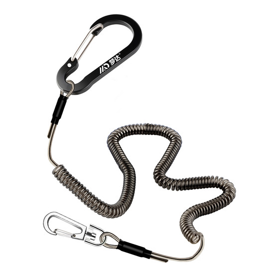 Steel wire miss rope automatic telescopic Luya raft fishing hanging rope fishing rod large object anti-loss rope new fishing equipment Steel wire miss rope automatic telescopic Luya raft fishing hanging rope fishing rod large object anti-loss rope new fishing equipment