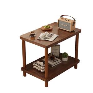 Several double-layer tea tables on the sofa, living room, home small tea table, bedroom, simple bedside table, storage rack, simple small table Several double-layer tea tables on the sofa, living room, home small tea table, bedroom, simple bedside table, storage rack, simple small table