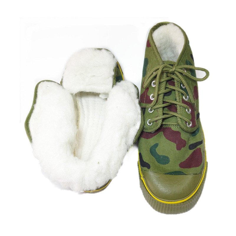 Scarpe di cotone mimetico Zhengfeng alte Impermeabili, imbottite