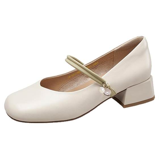 Yierkang women's shoes sheepskin spring and autumn square toe thick heel Mary Zhen leather shoes casual shallow mouth single shoes genuine leather new Chinese style
Yierkang women's shoes sheepskin spring and autumn square toe thick heel Mary Zhen leather shoes casual shallow mouth single shoes genuine leather new Chinese style
