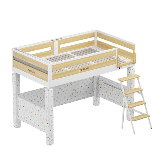 Lege Q3Q5 electric lifting smart bed small apartment cream style solid wood children's bed boy girl bed parent-child bed Lege Q3Q5 electric lifting smart bed small apartment cream style solid wood children's bed boy girl bed parent-child bed