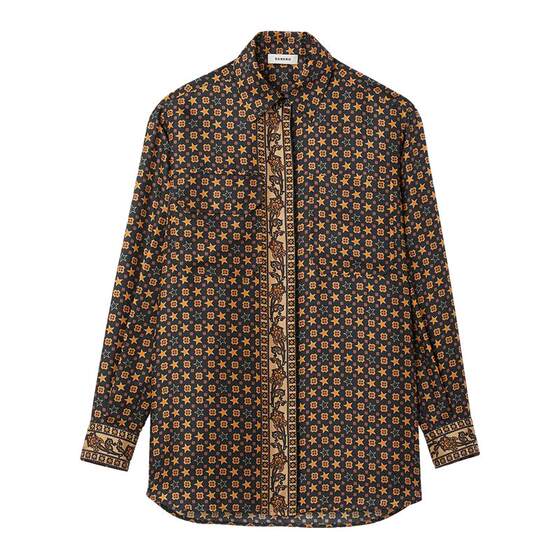 SANDRO Outlets Women's Personality Retro Flowing Star Print Long Sleeve Shirt Top SFPCM00957
SANDRO Outlets Women's Personality Retro Flowing Star Print Long Sleeve Shirt Top SFPCM00957